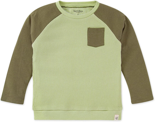 Burt's Bees Baby Baby Boys Tees, Short Long Sleeve T-Shirt V-Neck Crew Infant and Toddler Top, 100% Organic Cotton