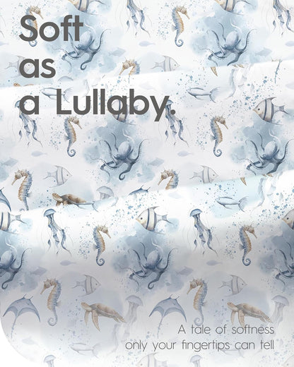 Pack and Play Sheets Fitted, Ultra Soft Mini Crib Sheets Boy, Neutral Pack N Play Mattress Sheets Hypoallergenic and Soothing, Premium Jersey Playard Sheets, Safari Animals, 2 Pack