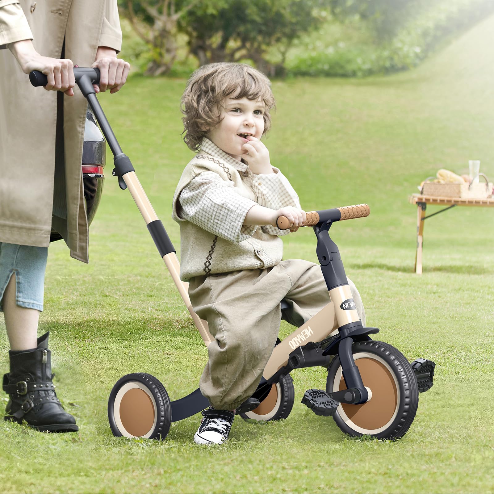newyoo TR007 5-in-1 Tricycle for Toddlers 1-3, Toddler Bike, Birthday Gift