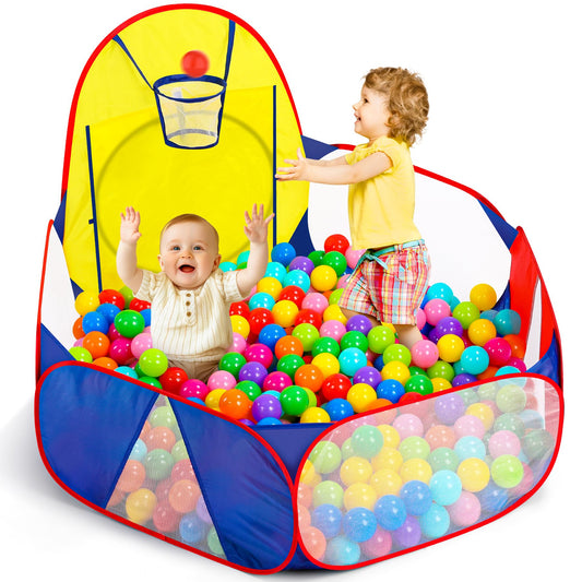 Eocolz Kids Ball Pit Large Pop Up Childrens Ball Pits Tent for Toddlers Playhouse Baby Crawl