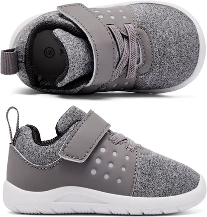 MORENDL Toddler Baby Shoes 0-4 Years Boy Girl Lightweight Breathable Non-Slip Sports Sneakers Running Walking Tennis Barefoot Shoes