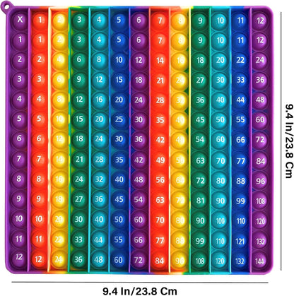 Educational Sensory Fidget Toy Multiplication Pop It Double Sided12x12 & 12x24 Classroom Must Haves Learn Math with Educational Fidget Toy Adult and Child ADHD Fidget Sensory Toy Math Manipulatives