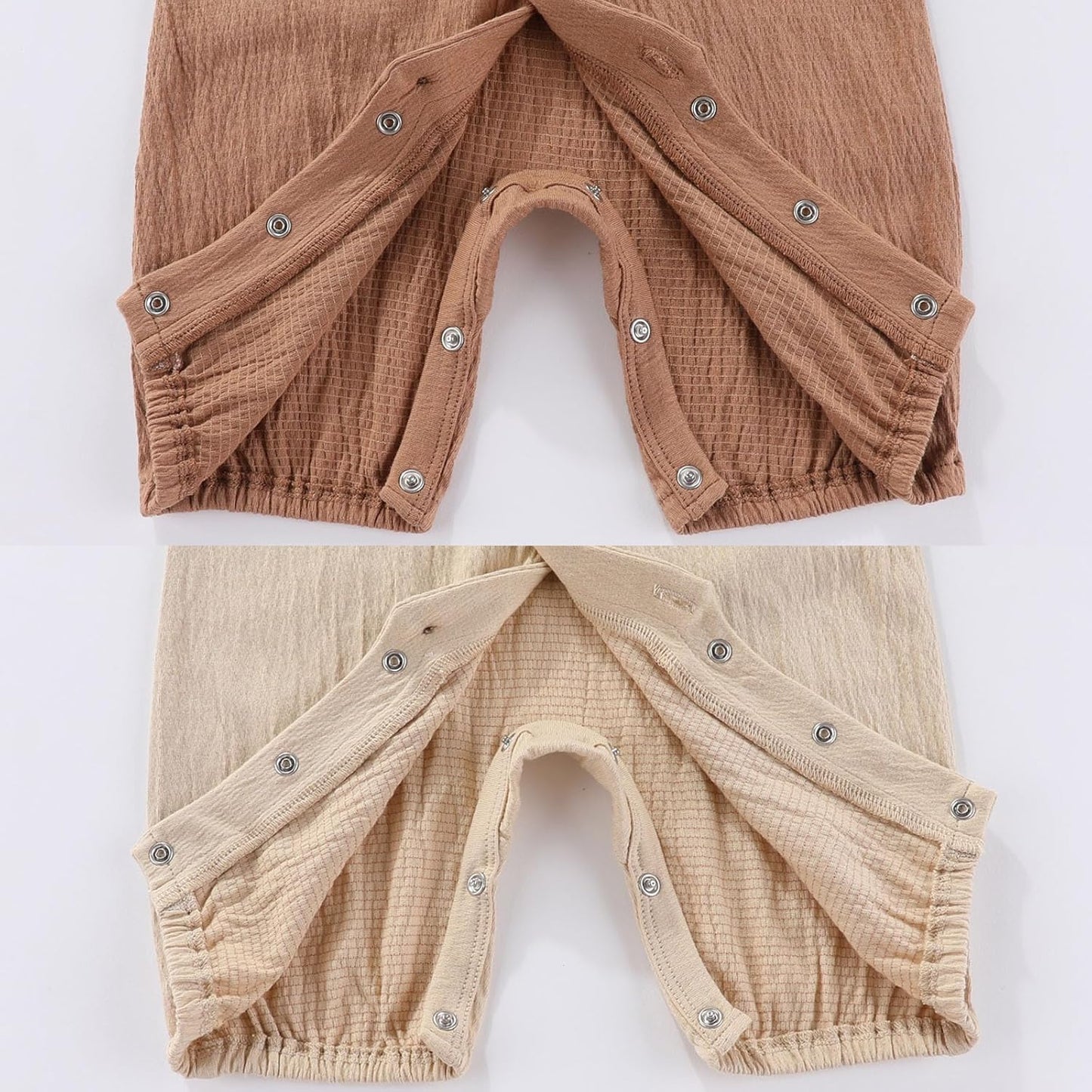 Baby Girl Romper Button Jumpsuit Summer Infant Boy Clothes for 0-24 Months