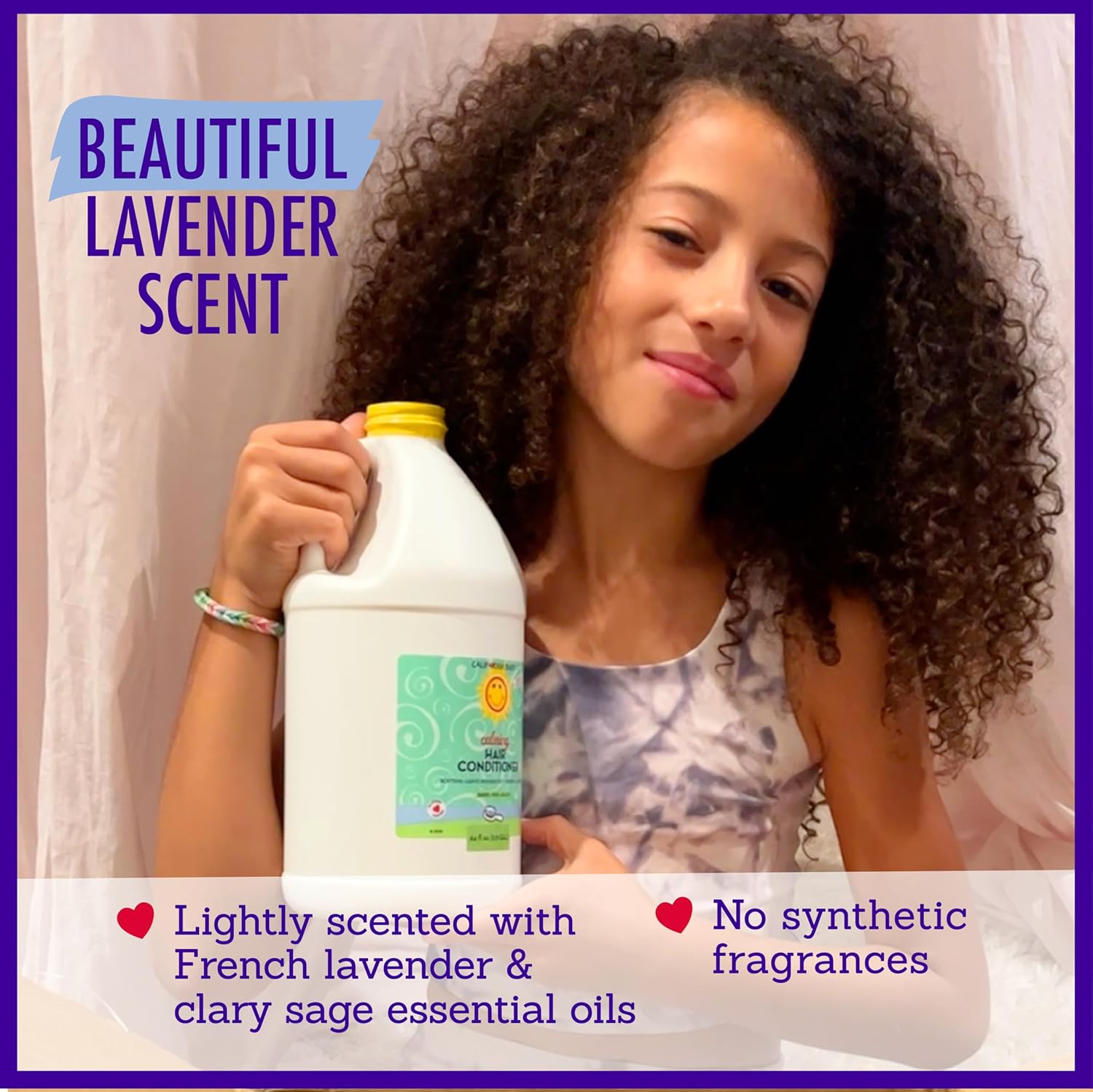 California Baby Calming Hair Conditioner | 100% Plant-Based Kids Conditioner | Rinse-out or Leave