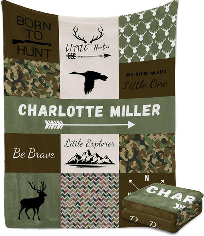 Custom Baby Blanket for Boy Girl Personalized Blanke with Name Gifts for Newborn Customized Gifts for Baby Shower Birthday