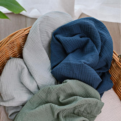 Muslin Receiving Blankets, Neutral Blanket Swaddling for Newborn Boys and Girls, 5 Pack Breathable