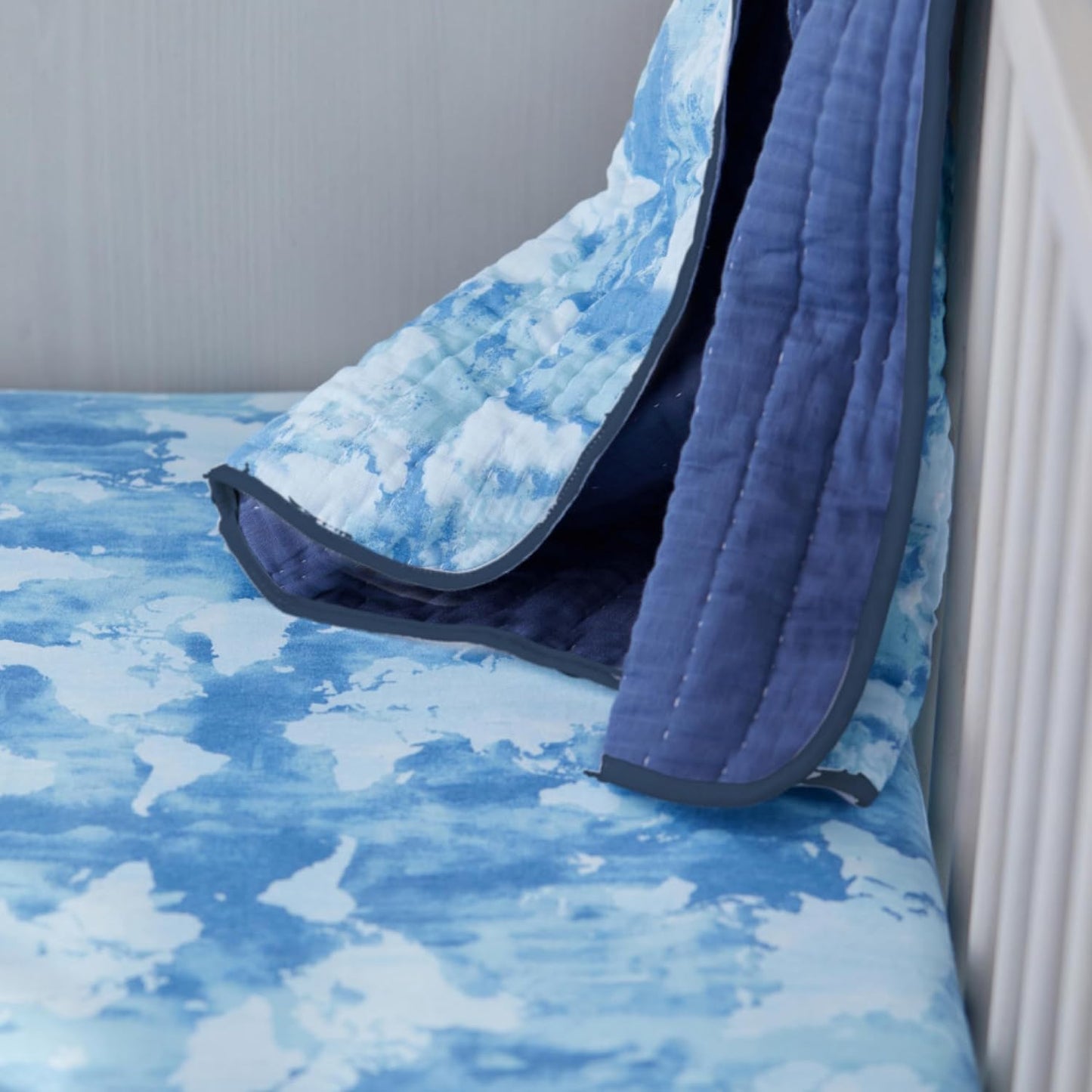 HonestBaby unisex-baby Fitted Crib Sheets Set Standard Mattress, 100% Organic Cotton Baby Boys