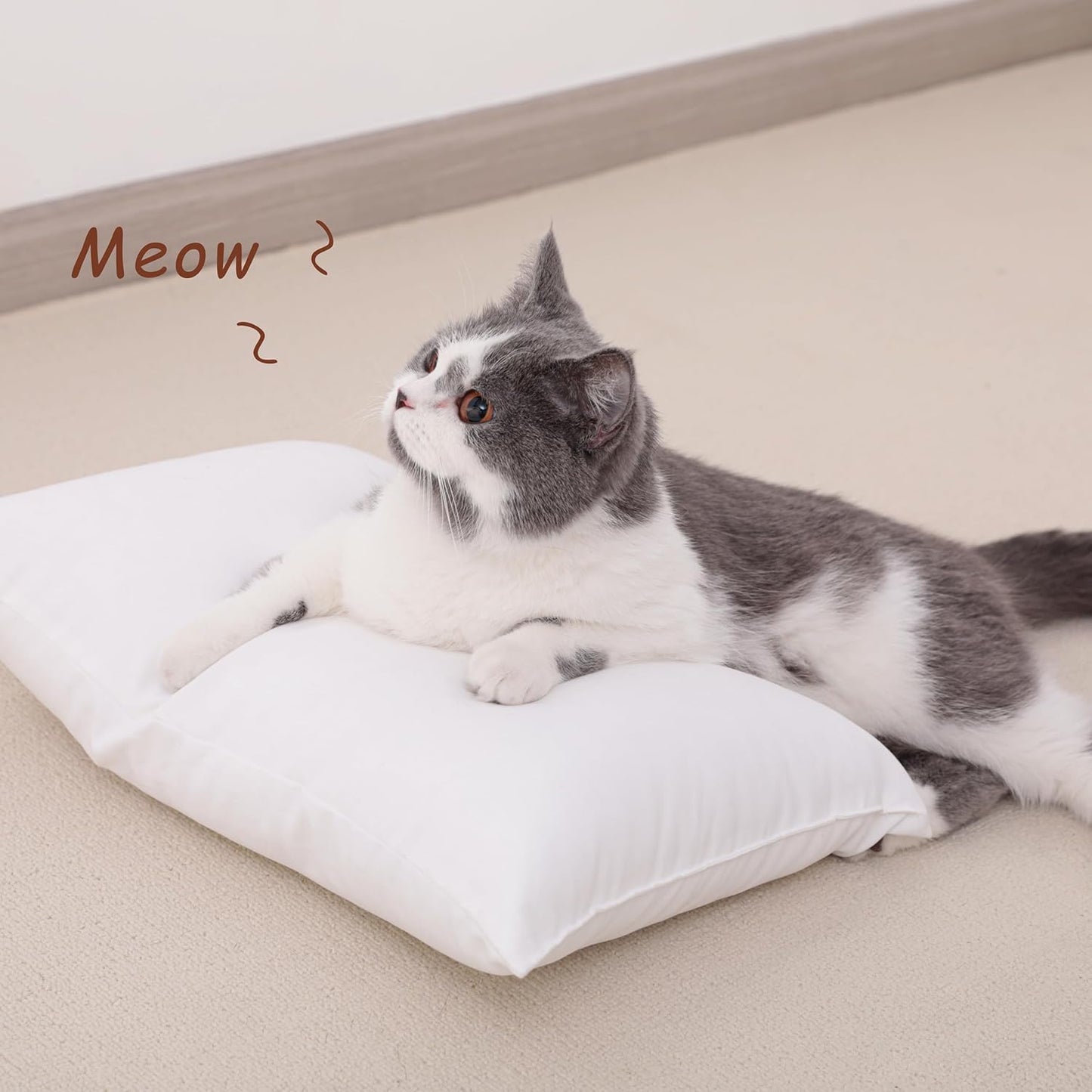 NTBAY Toddler Pillows, Down Alternative 13"x18" Pillows, Machine Washable - Soft and Breathable Travel Small Pillow for Sleeping, Ideal for Daycare, Crib, Cot, Denim Blue