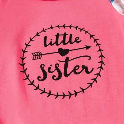 AMAWMW Newborn Baby Girl Little Sister Sleeper Gown Stripe Long Sleeve Nightgown Pajamas Gifts Stuff Essential Outfit