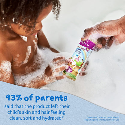 Childs Farm, Kids Hair & Body Wash for Dry, Sensitive Skin, Blackberry & Organic Apple, Gently
