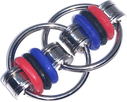 Fidget Toys Roller Chain - Stress Relief Perfect for ADHD, ADD, Anxiety in Classroom, Office, School, Work for Students, Teens, Adults Stocking Stuffers Gifts (3 Piece Style 1)