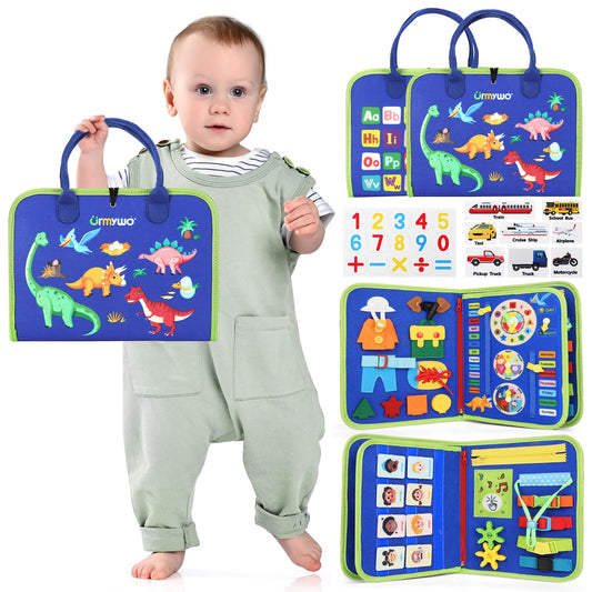 URMYWO Toddler Busy Board - Busy Book Montessori Toys Ages 3 and up - Preschool Learning Activities