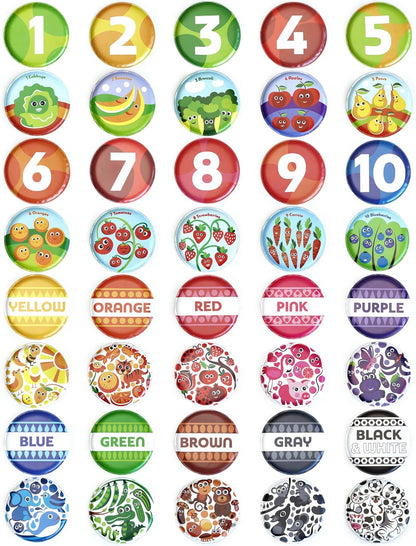 Floating Baby Flash Cards for Bathtub - Learn Numbers, Counting and Colors - Educational Bath Toys