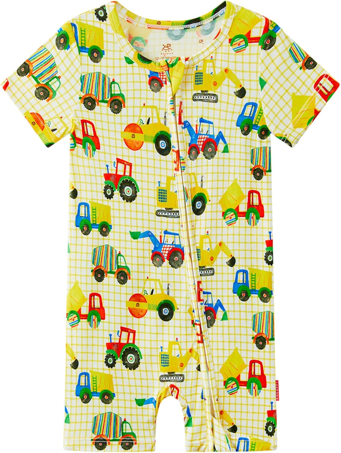 Baby Boys Bamboo Viscose Short Sleeve Romper Soft Comfy Infant Summer Jumpsuit