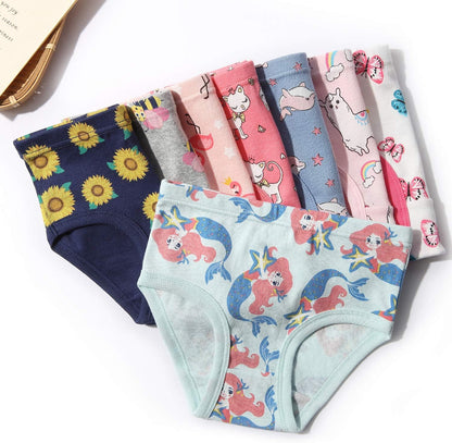 Girls' Cotton Brief Breathable Toddler Panties Kids Assorted Underwears 6-8 pieces