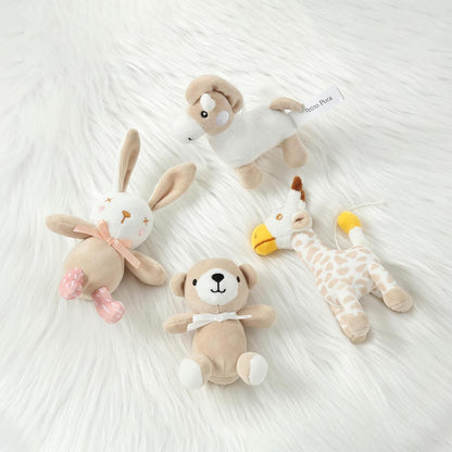 Musical Crib Mobile with 12 Lullabies, Rotating Arm and Detachable Plush Toys, Unisex Clip On Mobile for Standard Cribs, Baby Safe Materials for Sensory Development & Early Growth