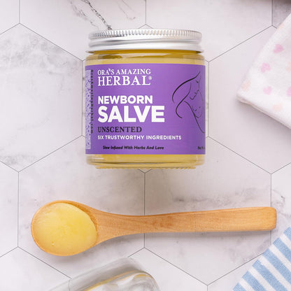 Ora's amazing Herbal, Newborn Salve, Diaper Rash Cream, Calendula Baby Balm, EWG Verified Baby Ointment, Acne Eczema, Butt Cream, Infant Massage, Natural Paraben Free, Good for Sensitive Skin