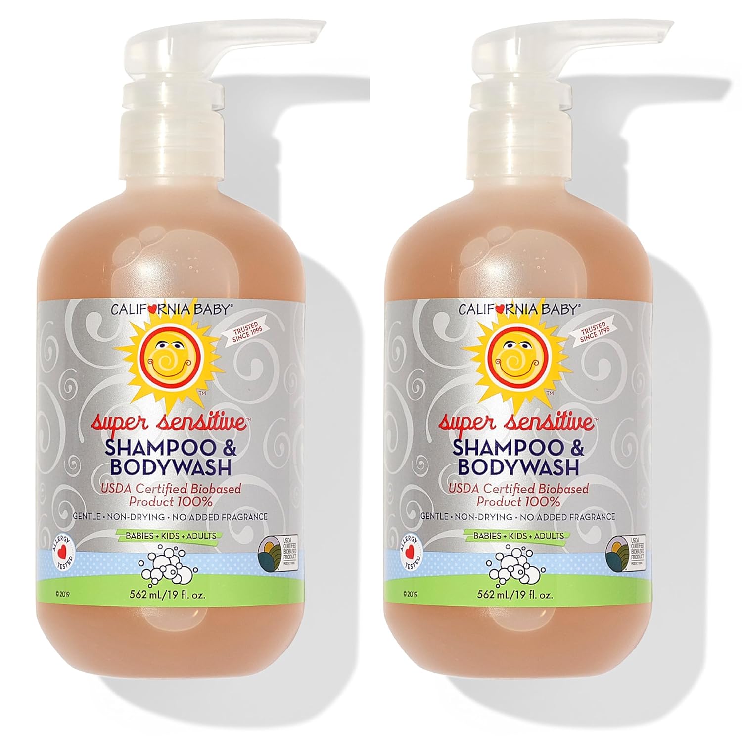 California Baby Super Sensitive Baby Shampoo and Body Wash | 100% Plant-Based | Gentle Fragrance