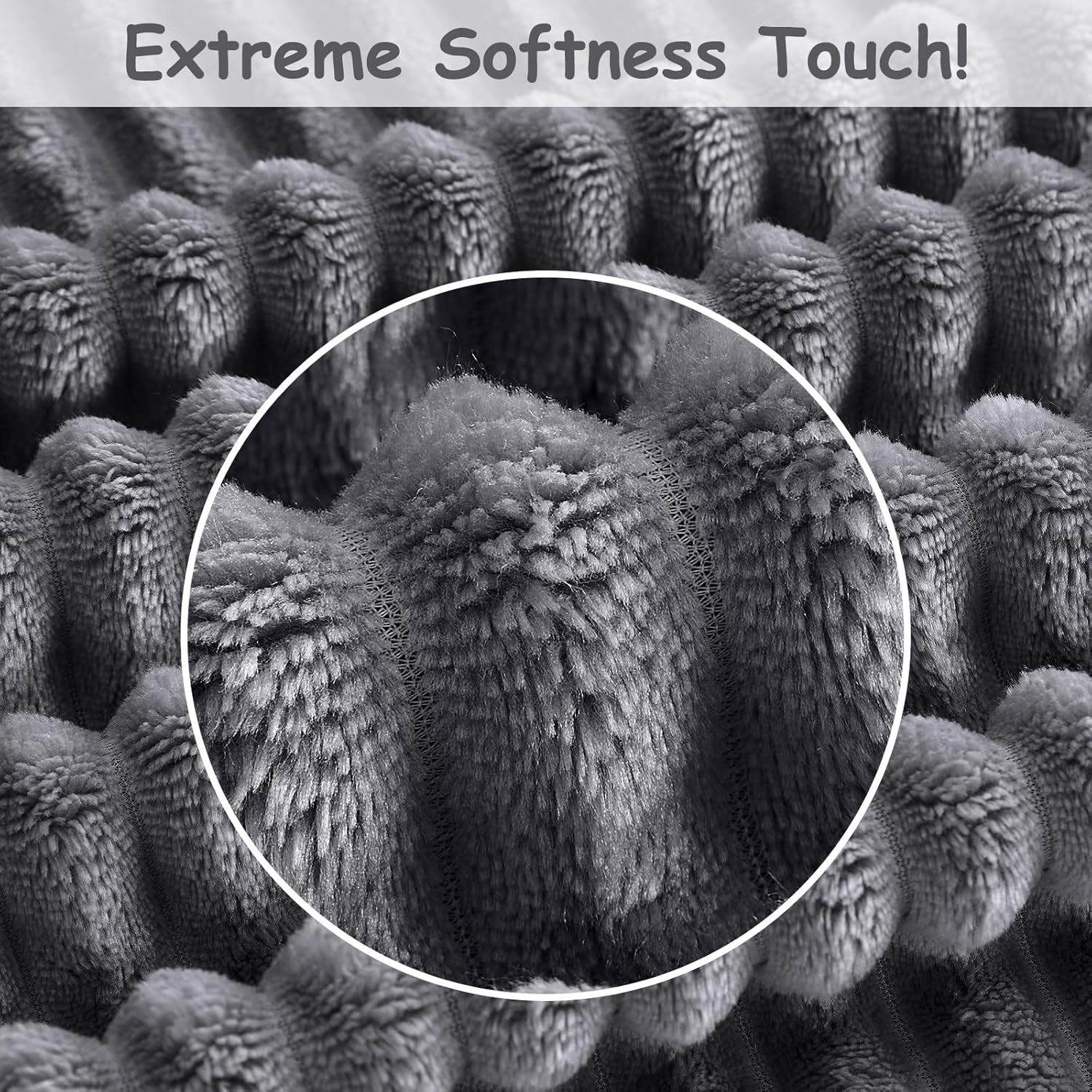 Soft Fleece Baby Blanket Ultra Cozy Grey Baby Blankets for Boys Warm and Lightweight Infant Toddler