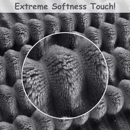 Soft Fleece Baby Blanket Ultra Cozy Grey Baby Blankets for Boys Warm and Lightweight Infant Toddler