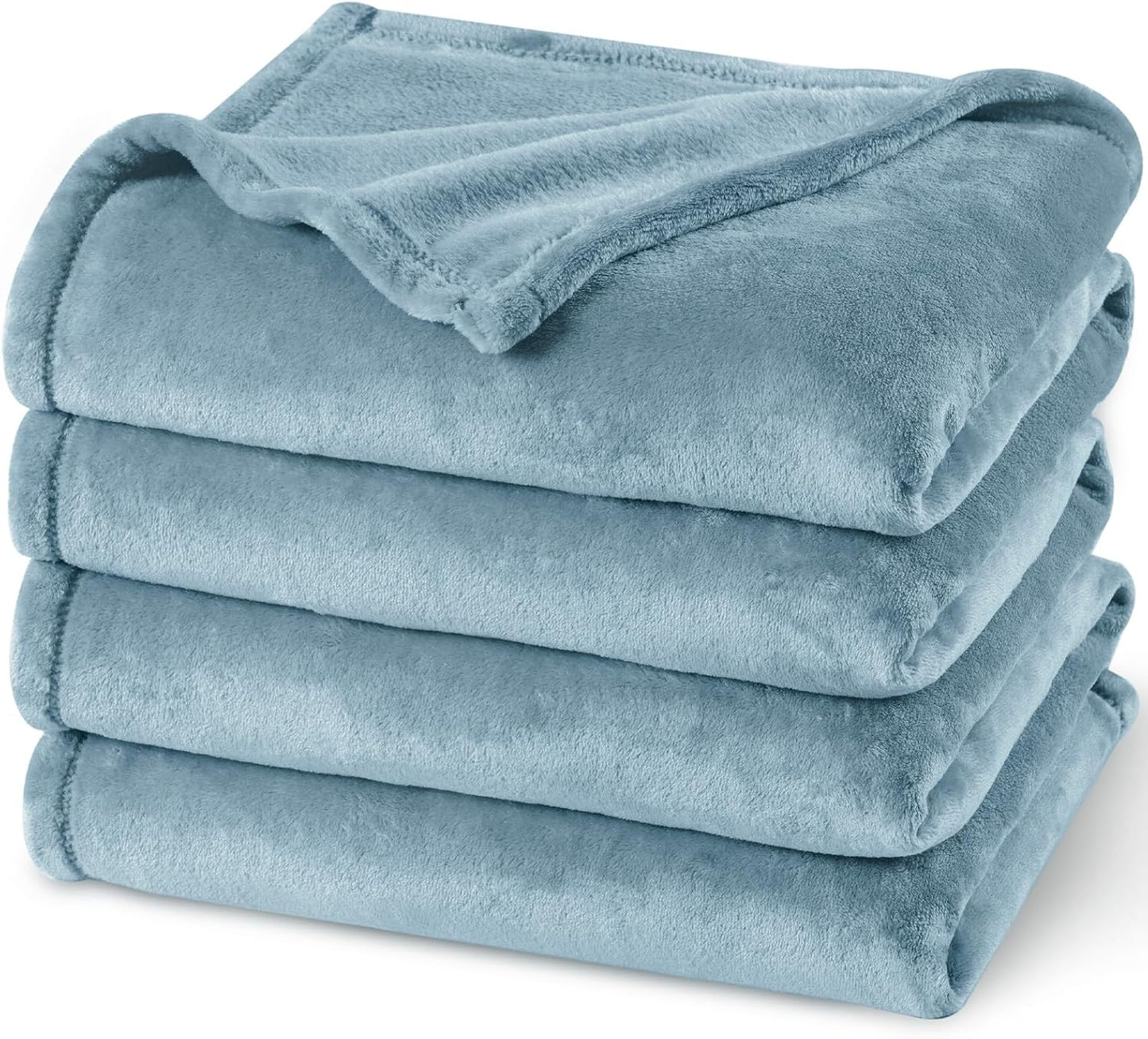 PHF Ultra Soft Fleece Blanket King Size, No Shed No Pilling Luxury Plush Cozy 300GSM Lightweight
