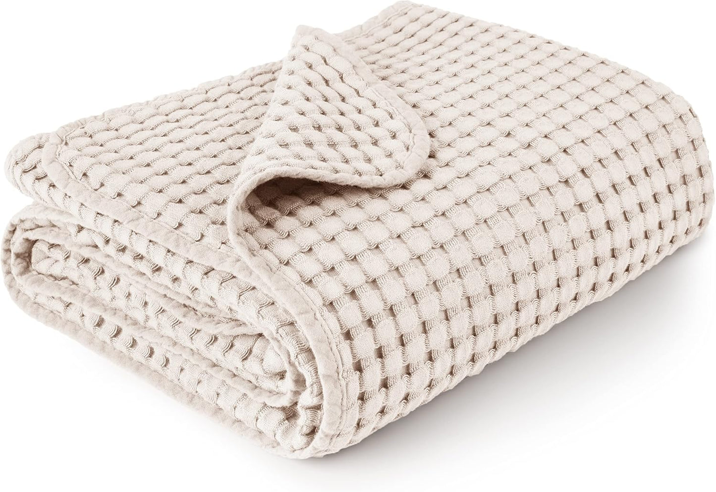 Konssy Waffle Baby Blanket - Soft & Cozy Nursery Swaddle Blanket, Lightweight Toddler Throw for
