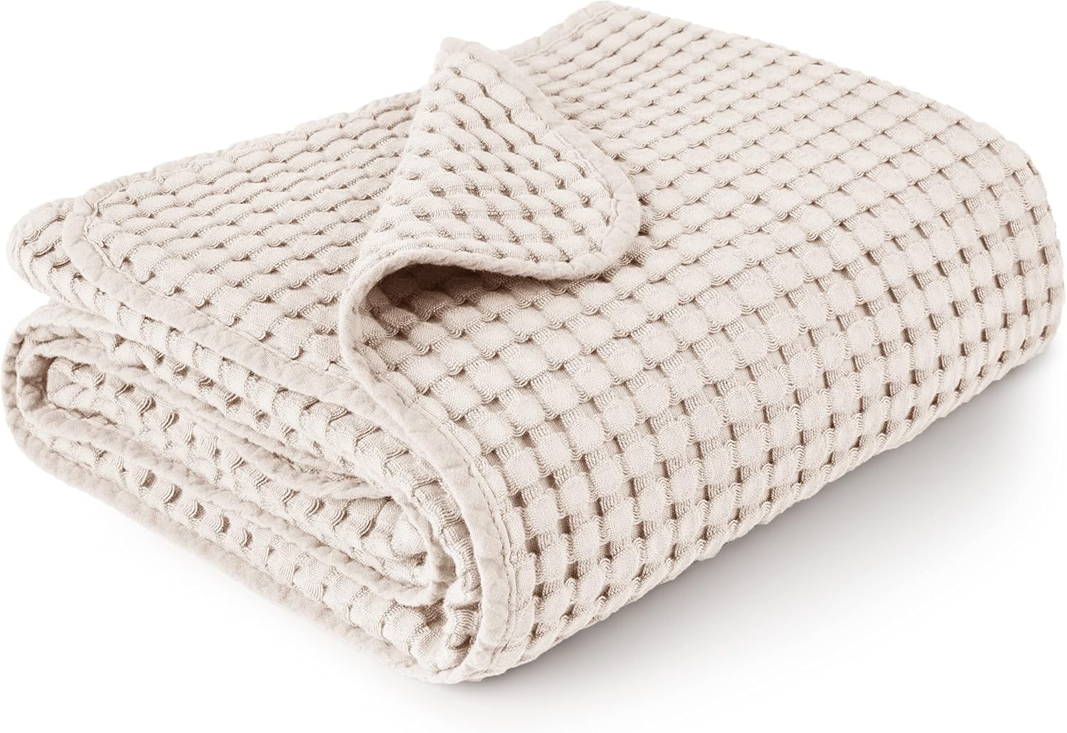 Konssy Waffle Baby Blanket - Soft & Cozy Nursery Swaddle Blanket, Lightweight Toddler Throw for