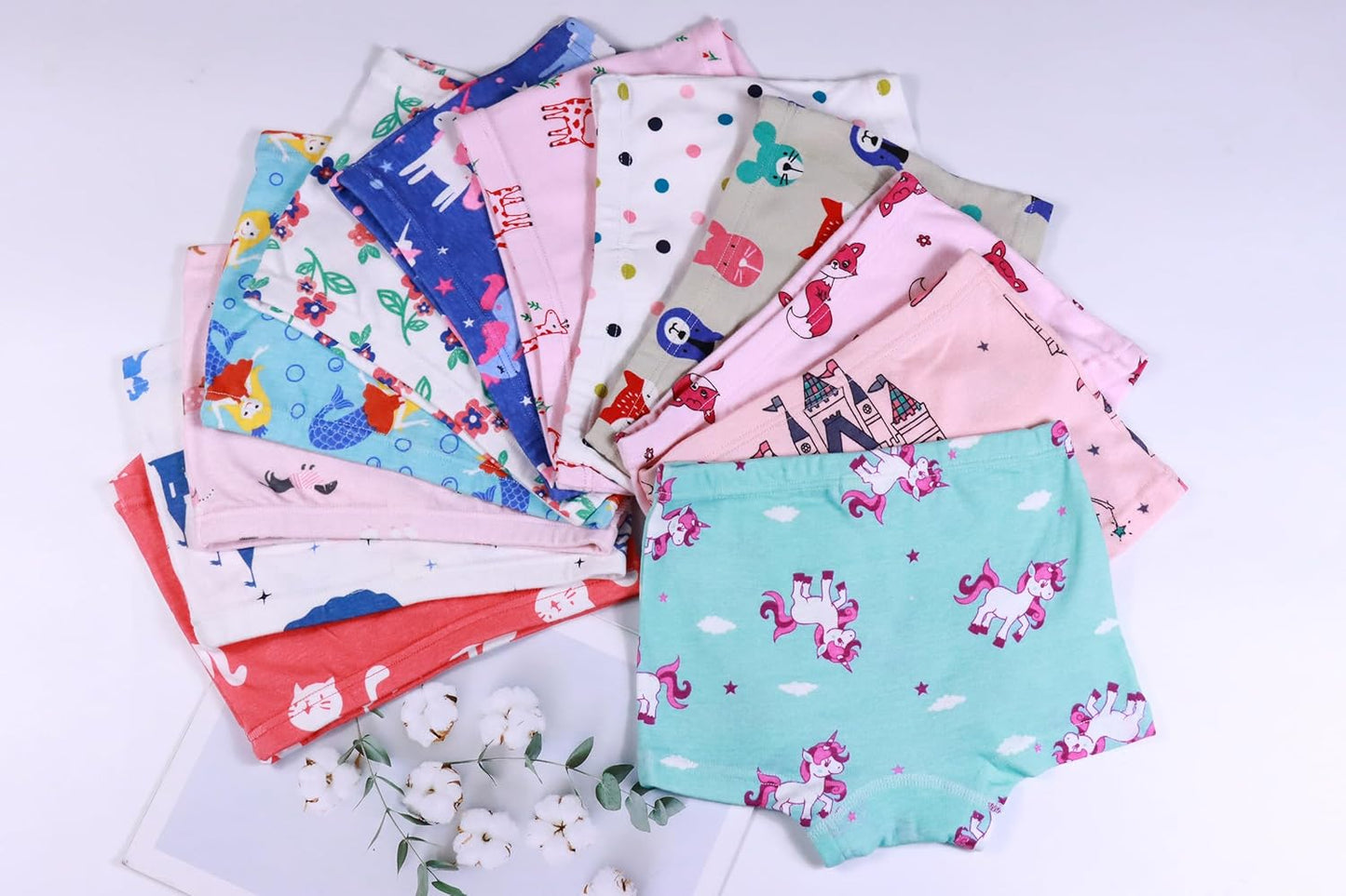 Boboking Soft Cotton Girls' Panties Boyshort Little Girls' Underwear Toddler Undies