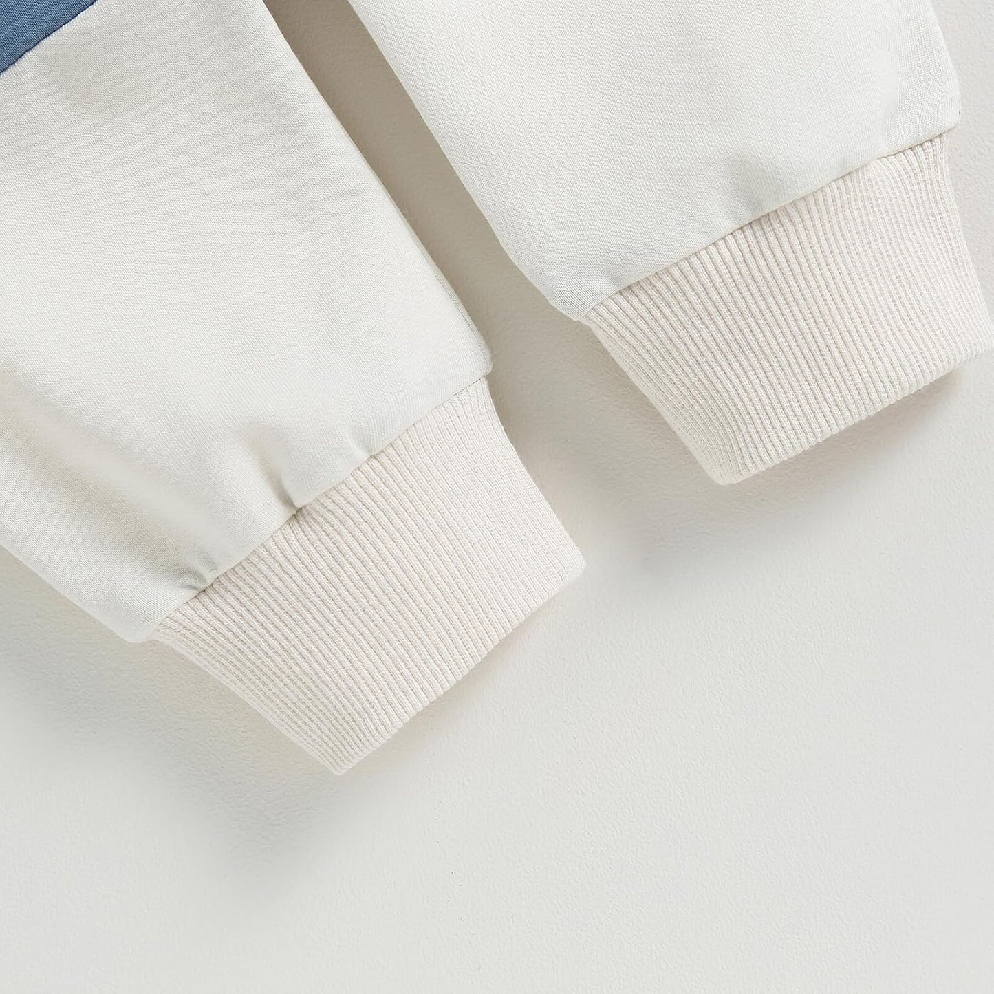 Kupretty Toddler Baby Boy Fall Winter Clothes Color Block Long Sleeve Sweatshirt Pullover Tops + Joggers Pants Outfit Set