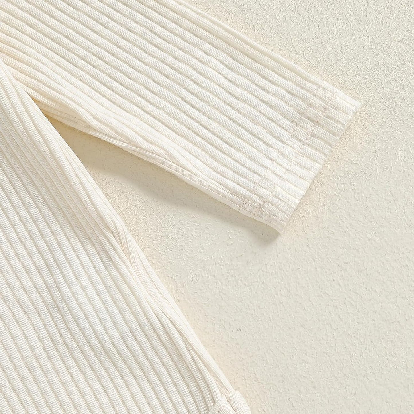 fhutpw Baby Boy Clothes 3 6 12 18 Months Ribbed Knitted Long Sleeve Romper and Pants Sets Newborn Fall Splicing Color Outfits