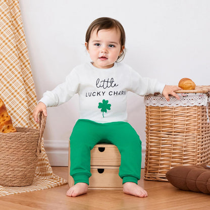 Kupretty Toddler Baby Boy Fall Winter Clothes Color Block Long Sleeve Sweatshirt Pullover Tops + Joggers Pants Outfit Set