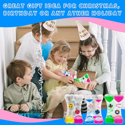 Liquid Motion Bubbler for Kids and Adults, Liquid Motion Bubbler Sensory Toys, Liquid Timer for Sensory Play, Fidget Toy,Stress Management,Cool Desk Decor (2023 Latest 3-Pack)