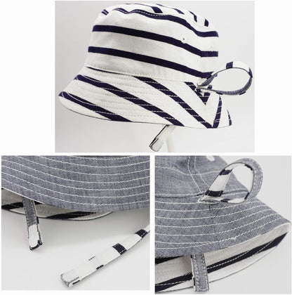 Keepersheep Baby Baseball Cap Infant Sun Hat, Cotton Knit with Soft Brim, Adjustable Soft Newborn Toddler Cap