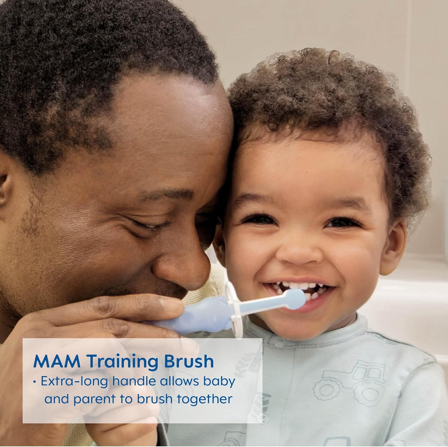 MAM Learn to Brush Set (1 Baby's Brush Toothbrush, 1 Training Brush, 1 Safety Shield), Baby