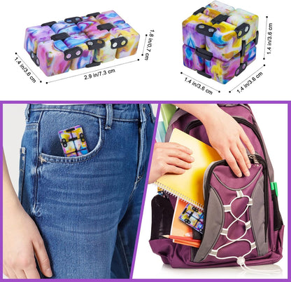 Infinitycube Fidget Toy Stress Relieving Fidgeting Game for Kids and Adults,Cute Pocket-sized