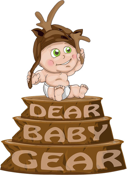 Dear Baby Gear Baby Blankets, Woodland Adventure Bear Moose Lumberjack Plaid, Minky Black, 32 Inches by 32 Inches
