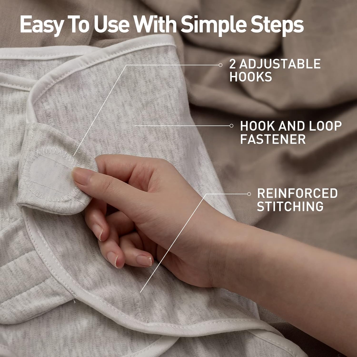 Organic Baby Swaddle Sleep Sacks, 2-Pack Swaddles for Newborns Baby Essentials, Infant 0-3 Months