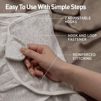 Organic Baby Swaddle Sleep Sacks, 2-Pack Swaddles for Newborns Baby Essentials, Infant 0-3 Months