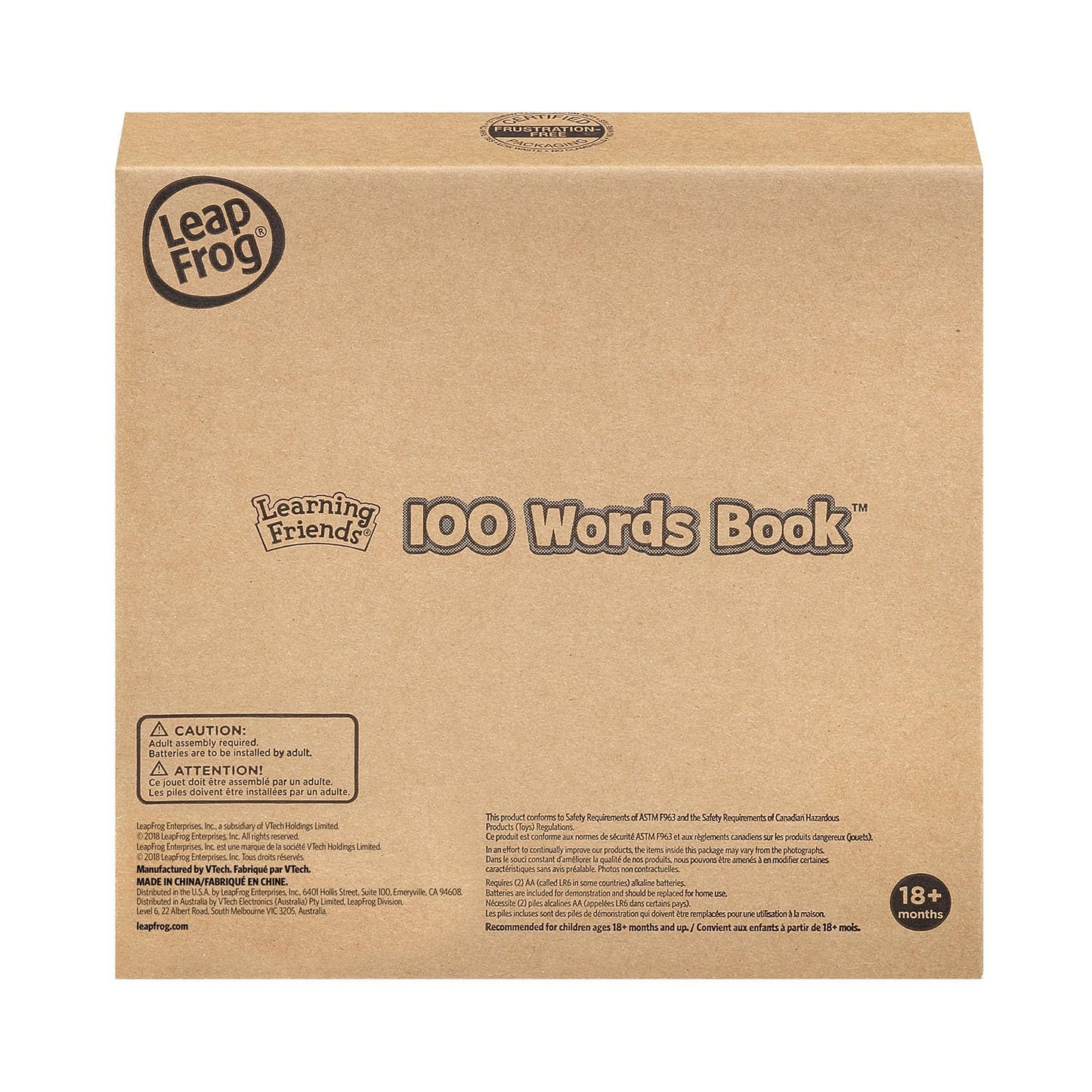 LeapFrog Learning Friends 100 Words Book (Frustration Free Packaging)