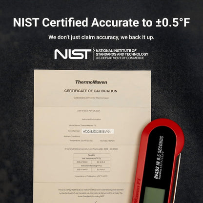 Professional 3X Faster 0.5sec Instant Read Meat Thermometer Digital, High Accuracy ±0.5°F, IP67