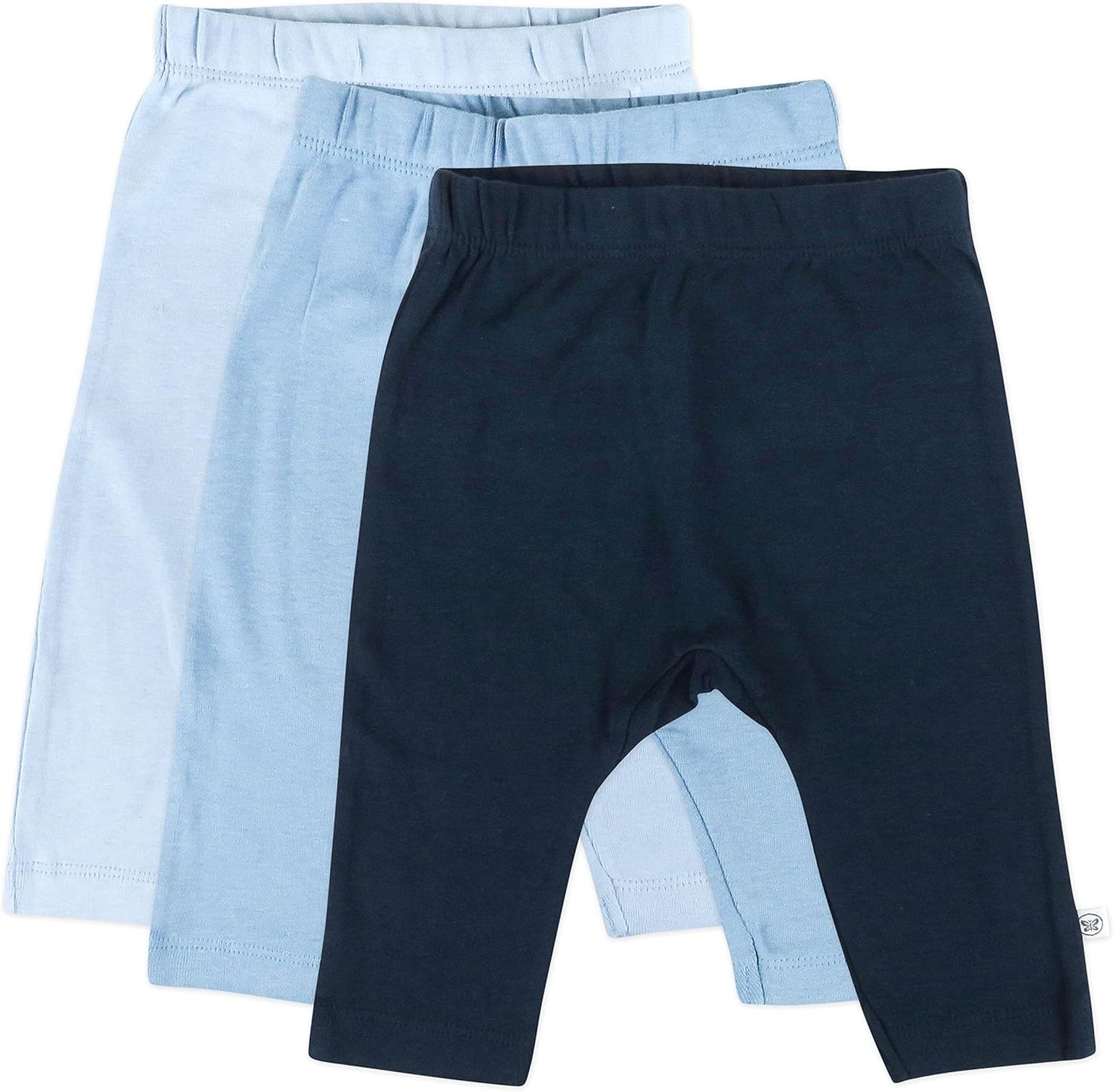 HonestBaby Multipack Harem Pants Roomy Fit Pull on Bottoms 100% Organic Cotton for Infant Baby Boys, Girls, Unisex