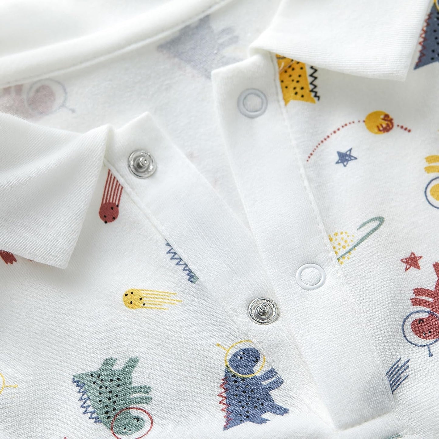 pureborn Baby Boys Girls Bodysuit Super Soft Cotton Romper 0-24 Months