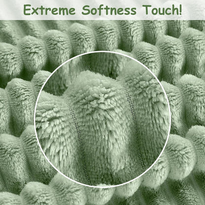 Soft Fleece Baby Blanket Ultra Cozy Green Baby Blankets for Boys Warm and Lightweight Infant