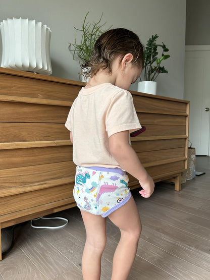 MooMoo Baby Potty Training Underwear 10 Packs Absorbent Toddler Training Pants for Boys and Girls Cotton Pee Pants 2T-9T