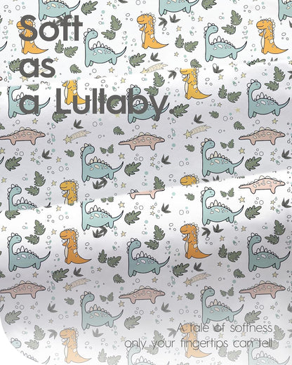 Extra Stretchy Changing Pad Cover, TotBasic Ultra Soft Premium Jersey Knit Changing Pad Sheets, Unisex for Boys Girls, Fits All Standard Changing Tables/Dresser Tops - 2 Pack (Print Dino + Puppy)