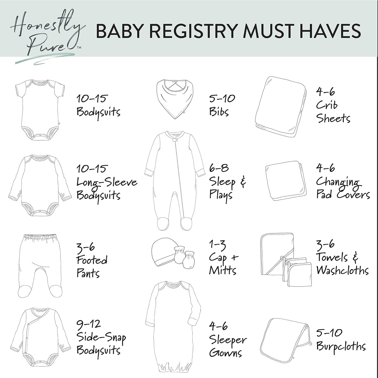 Sleeveless Bodysuits One-piece 100% Organic Cotton for Baby Boys, Girls, Unisex