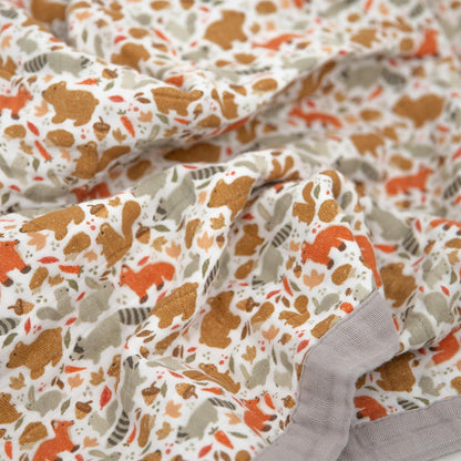 Little Unicorn Newborn Receiving Quilt | Ultra- Soft, Multi-Layered Muslin Fabric | Gift for