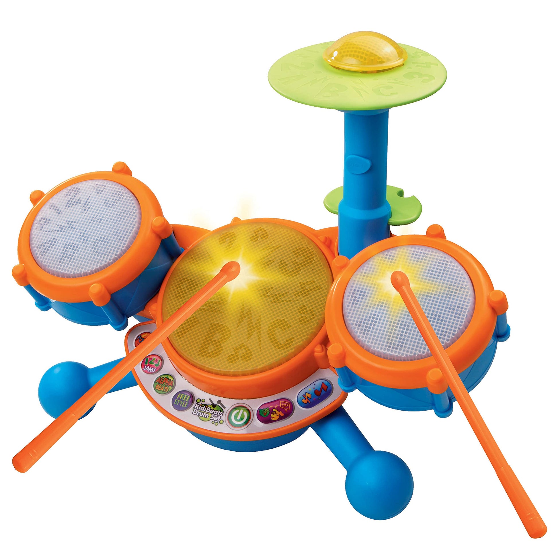 VTech KidiBeats Drum Set (Frustration Free Packaging), Orange