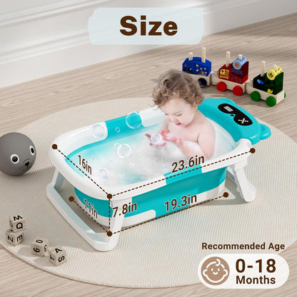 AVIDOR Baby Bathtub,Collapsible Bathtub for Newborn to Toddler,Durable Essential Infant Bath