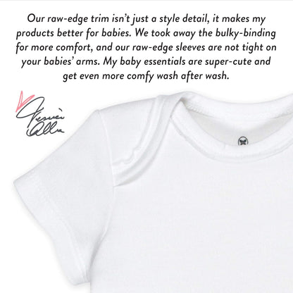 HonestBaby unisex-baby 10-pack Short Sleeve Bodysuits One-piece 100% Organic Cotton for Infant Baby Boys, Girls